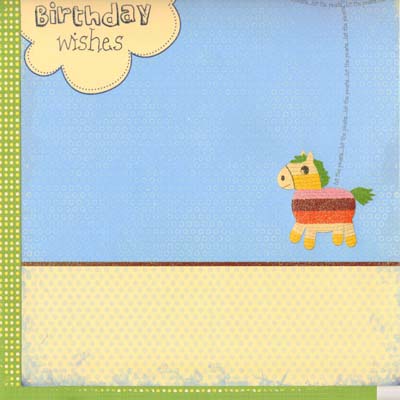 Birthday Wishes Double-Sided Paper with Glossy and Glitter Accents / TPC Studios image 0