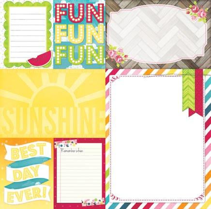 Bo Bunny Lemonade Stand Cut-Outs/Staycation Collection image 1