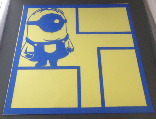 Minion 2 Laser-Cut 2pc Overlay Blue image 0