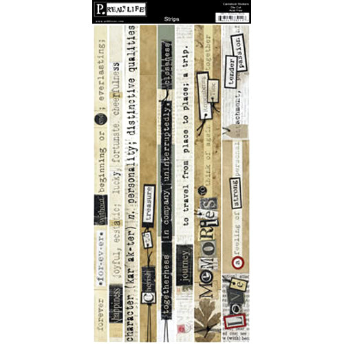 Dictionary Words Strips Stickers/Real Life - Pebbles Inc image 0