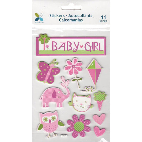 Momenta Romper Room Baby Girl 3D Sticker Sheet image 0