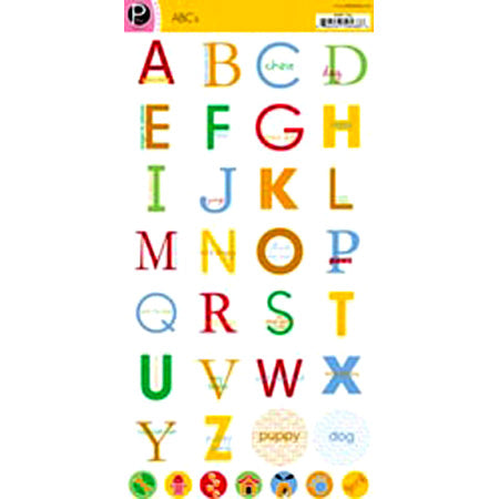 Dog Alphabet Sticker - Pebbles Inc. image 0