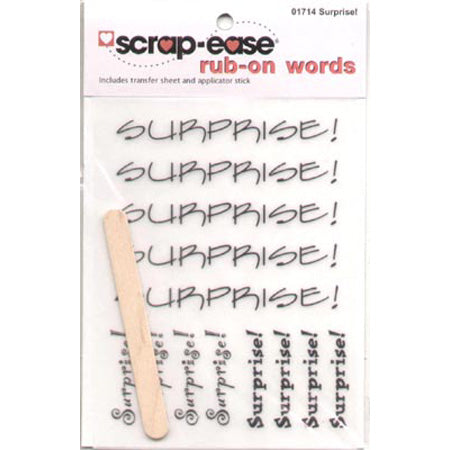 Surprise Rub-On Words - Scrap-Ease image 0