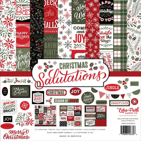 Salutations Christmas 12x12 Collection Kit - Echo Park image 0