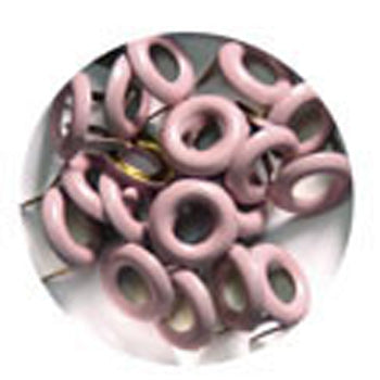 Large Baby Pink Eyelet Brads - Pebbles Inc. image 0