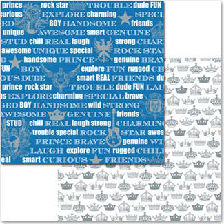 On the Edge Double-Sided Words Cardstock Paper by Teresa Collins image 0
