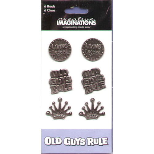 Old Guys Rule Brads - Creative Imaginations image 0