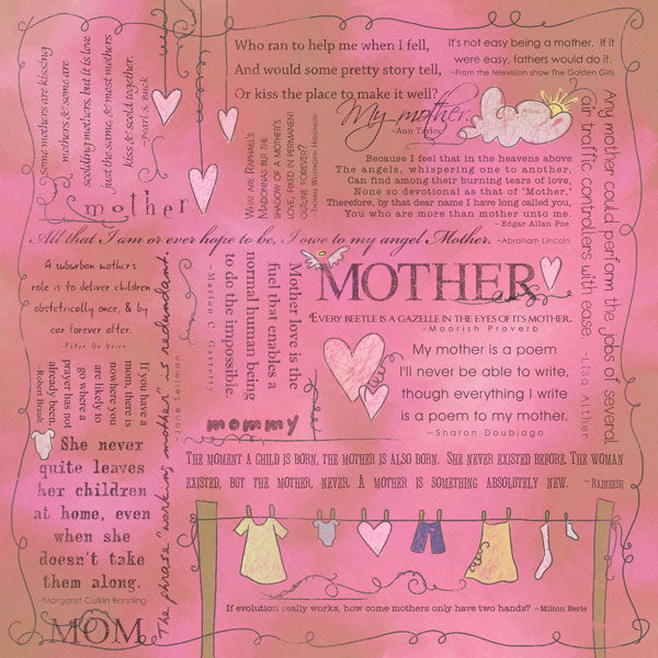 Mother Quotes Paper - Scrapbook Customs image 0