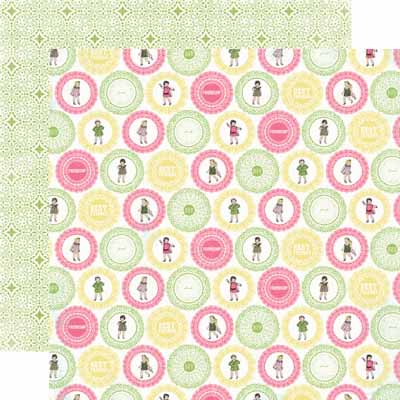 School Girl Double-Sided Cardstock Paper/True Friends Collection - Carta Bella image 0