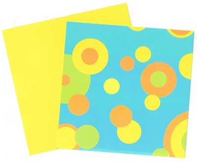 Florida Citrus Dots/Lemon 12x12 Double-Sided Cardstock Paper / Keller Creations image 0