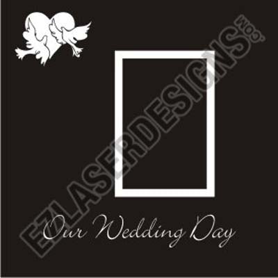 Our Wedding Day 2 Piece Overlay / EZ Laser Designs image 0