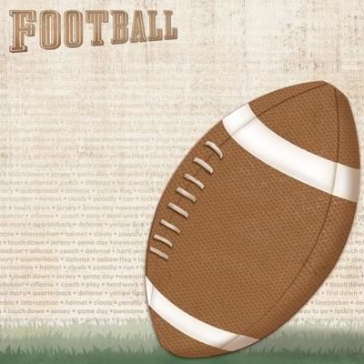 Football Jumbo Paper - Carolees Creation image 0