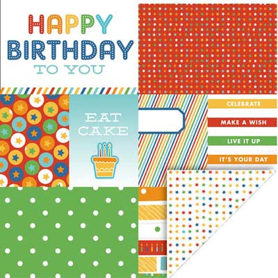 Mini Celebrations "Happy Birhday" Double-Sided Paper - KI Memories image 0