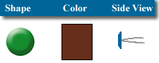 Small Burnt Siena Brads (25 pak) - Carolees Creations/Adornit image 0