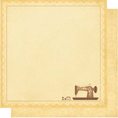 Vintage Sewing Machine Glitter Paper/Sew Pretty Collection - Best Creation Inc image 0