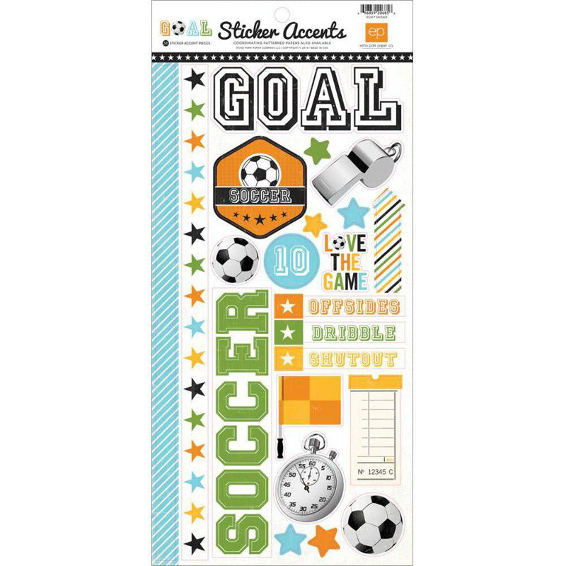 Goal Cardstock Sticker - Echo Park image 0