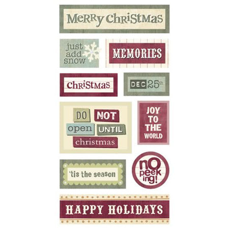 Kelly Panacci Holiday Words Blocks Christmas Essentials - SandyLion image 0