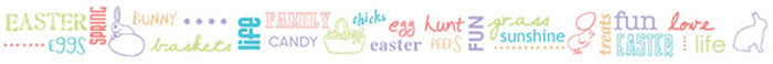 Easter Words Ribbon / Carolees Creations/Adornit image 0