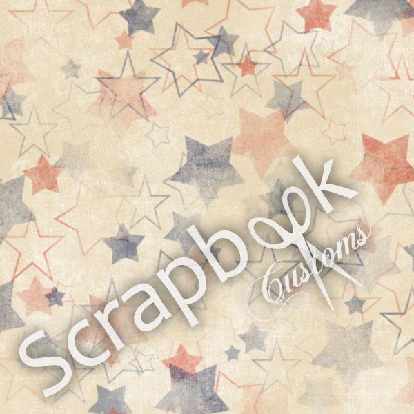 Americana Stars Paper - Scrapbook Customs image 0