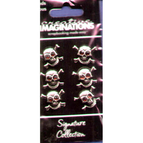 Skull & Crossbones Brads - Creative Imaginatioins image 0