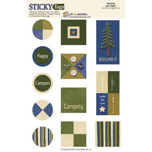Camping Sticky Tags, All My Memories image 0