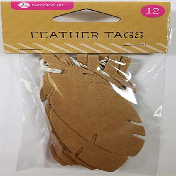 Kraft Feather Tags - Jillibean Soup image 0