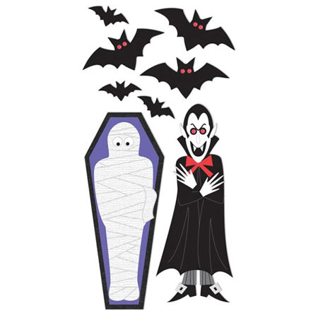 Mummy &amp; Dracula Essentials Sticker 3-D, Sandylion image 0