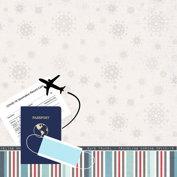 Covid-19 Travel Paper - Scrapbook Customs image 1