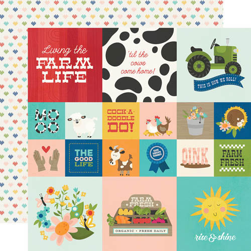Homegrown 2x2/4x4 Elements Paper - Simple Stories image 0