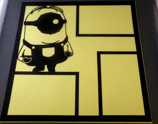 Minion 2 Laser-Cut 2pc Overlay Black image 0