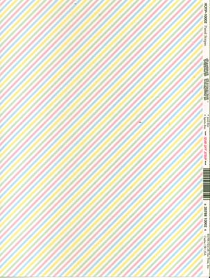 Pastel Stripes 8 1/2 X 11 Paper / Hot Off The Press image 0