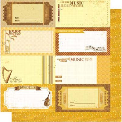 Concert Journal Double-Sided Glitter Paper - Best Creation Inc image 0