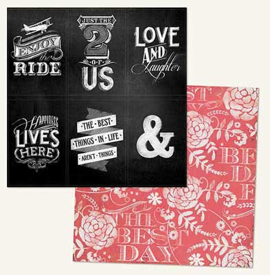 Quote Me Cut-Outs/Chalk Studio B Double-Sided Paper - My Mind's Eye image 0