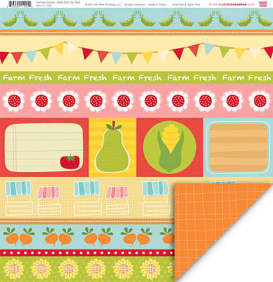 Farmer's Market Fresh From the Field Double-Sided Paper / My Little Shoebox image 0