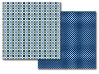 Boy Circle/Boy Circle Stars 12 x 12 Double-Sided Paper - Queen &amp; Company image 1