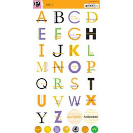 Halloween ABC's Sticker - Pebbles Inc. image 0