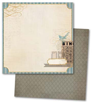 Oliver Double-Sided Cardstock Paper with Glitter Accents/Lost and Found Collection - My Mind's Eye image 0