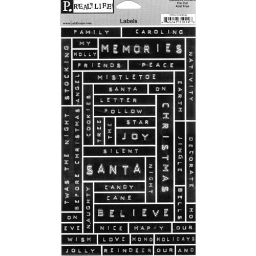 Christmas Expressions Sticker Labels - Pebbles Inc. image 0