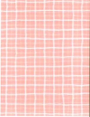 8 1/2 X11 White Plaid on Pink Paper image 0
