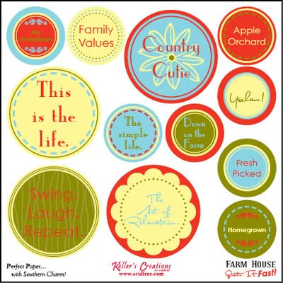 Farm House Quote it Fast ! 6x6 Cut Apart Card / Keller Creations image 0