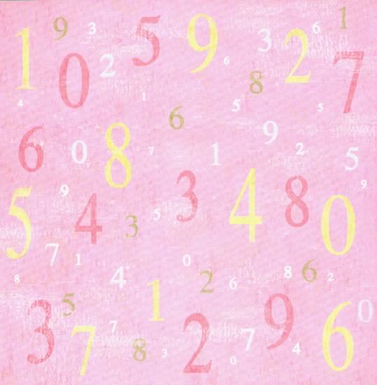 Nursery Girl Numbers Paper - Carolees Creation image 0