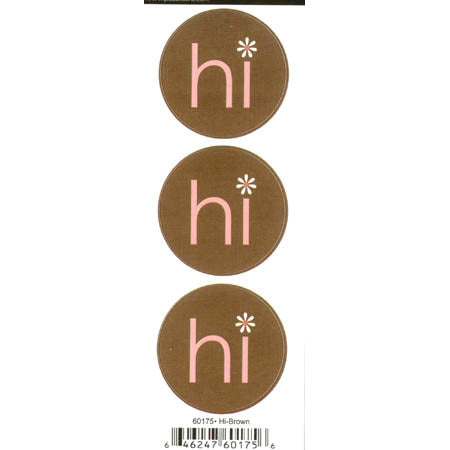 Duplicates Hi (Brown) Sticker - Pebbles Inc. image 0