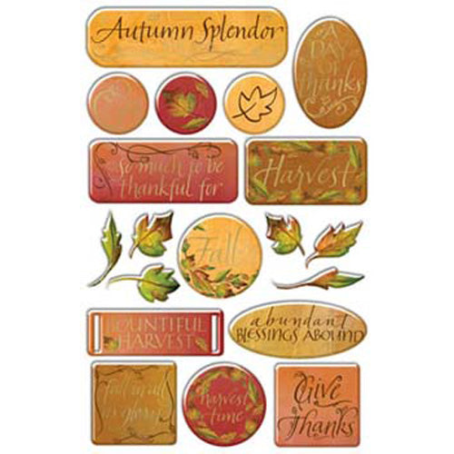 Thankful Epoxy Stickers BY Creative Imaginations image 0