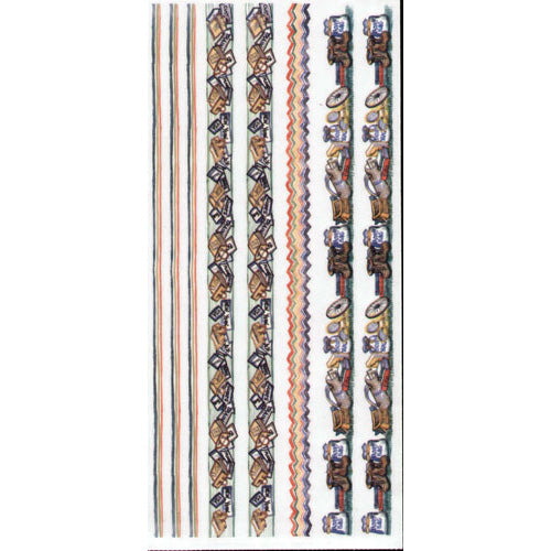 Vacation Blue Bearies Border Stickers by Tie Me To The Moon image 0