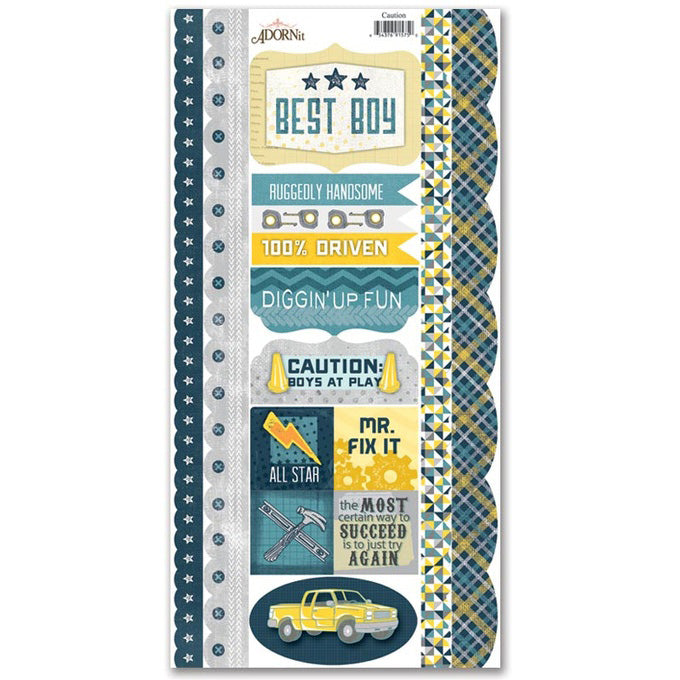 Caution Border Stickers - Carolee's Creation/Adornit image 0