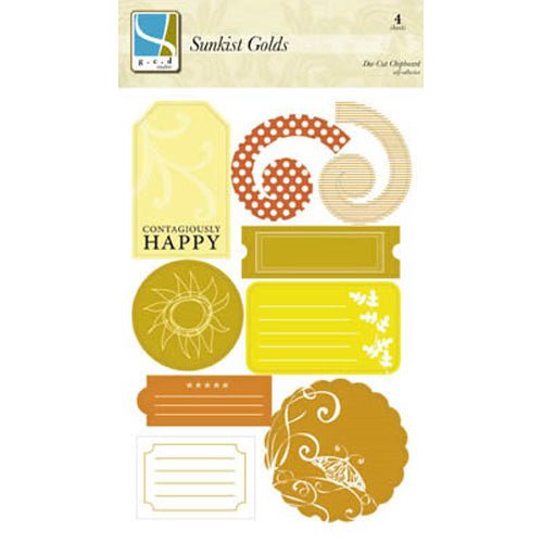 Sunkist Golds Self-Adhesive Chipboard - G.C.D. Studios image 0
