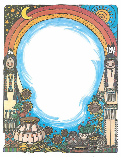 Native American 8 1/2 x 11 Paper image 0
