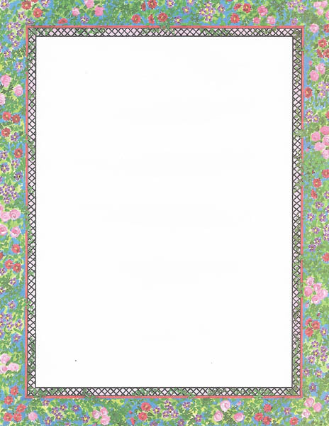Floral Trellis 8 1/2 x 11 Paper  - Sonburn image 0