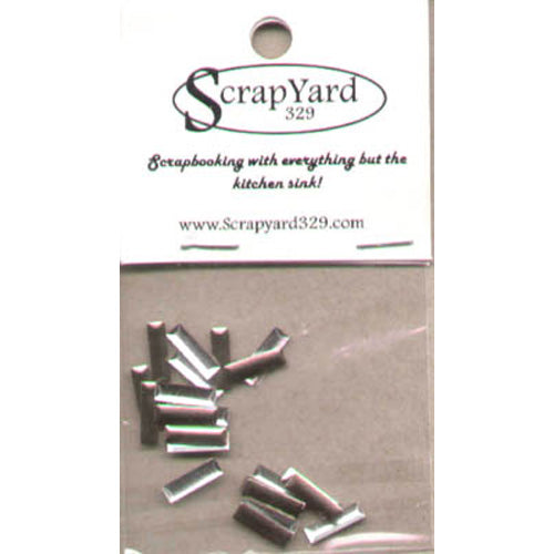 Small Antique Rectangles Metal Embellishment 25 Pack / Scrap Yard 329 image 0