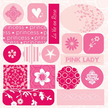 Rose Colored Glasses Epoxy Stickers - G.C.D. image 0